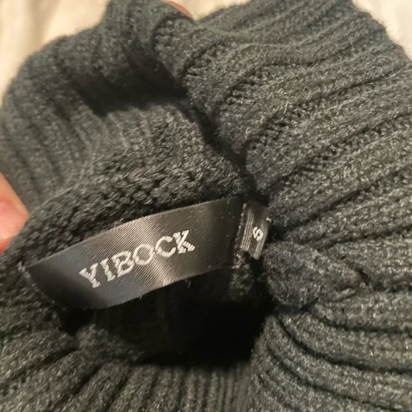 YIBOCK Turtleneck Loose Long Sleeve Pullover Sweater Dress - Picture 8 of 9